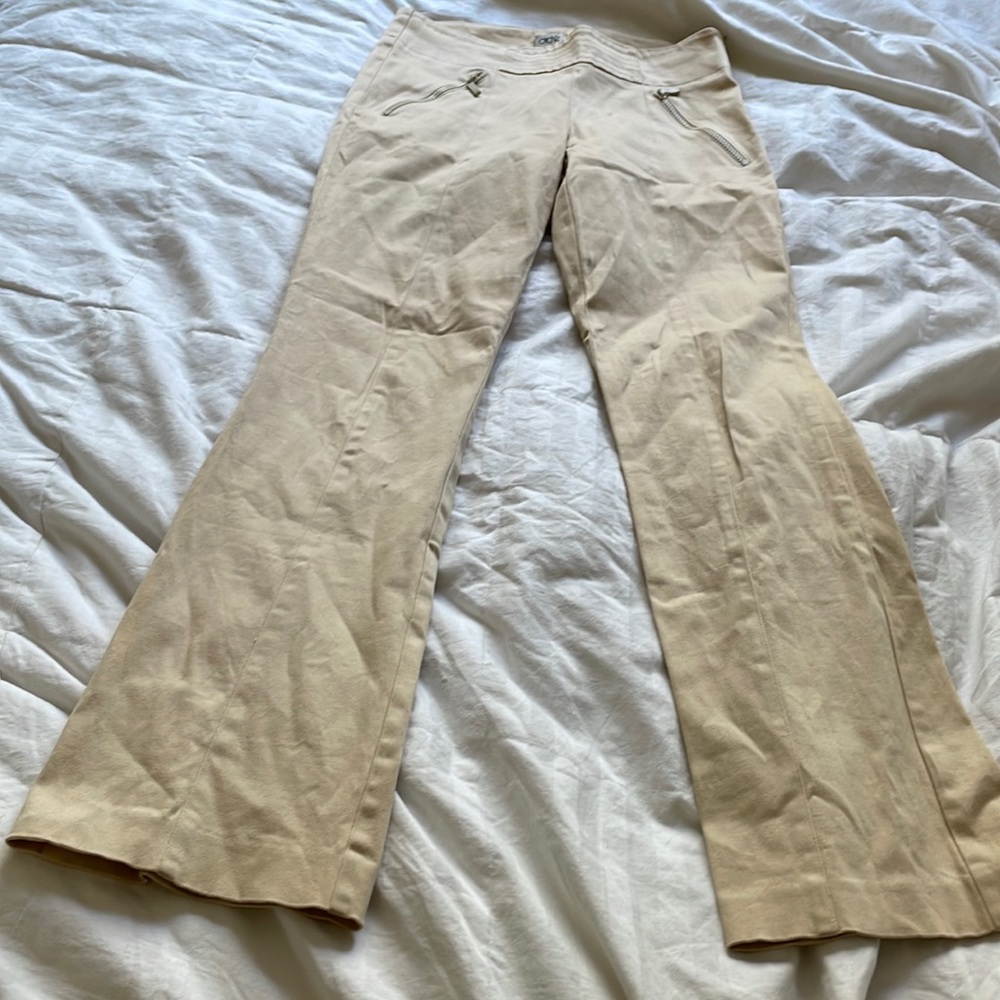 Caché Khaki Bootcut/Flare Pants